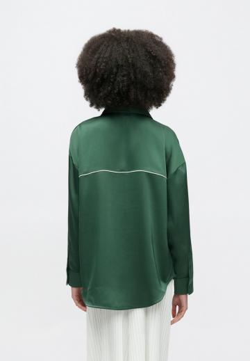 Атласная блузка