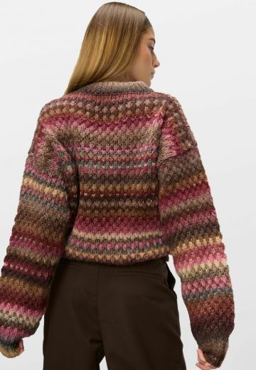 Пуловер в полоску