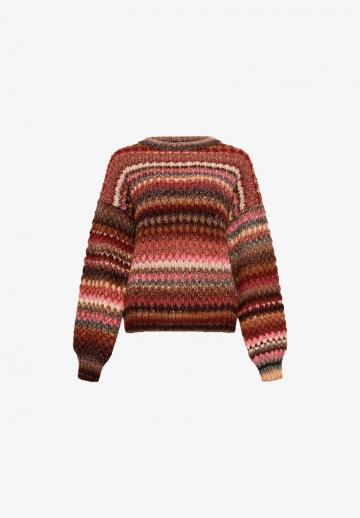 Пуловер в полоску