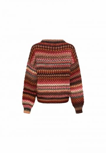 Пуловер в полоску