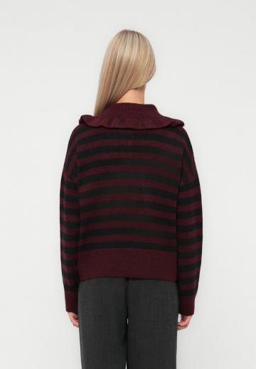 Пуловер в полоску