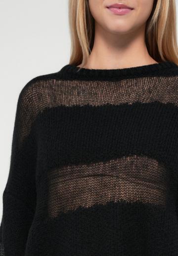 Пуловер в полоску