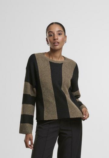 Пуловер в полоску