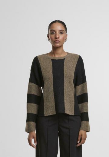 Пуловер в полоску