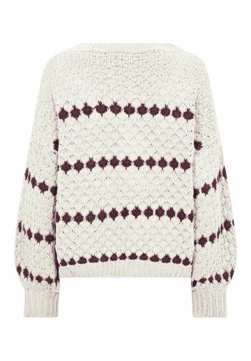 Пуловер с вырезом V