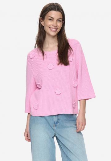 Пуловер с рукавом три четверти