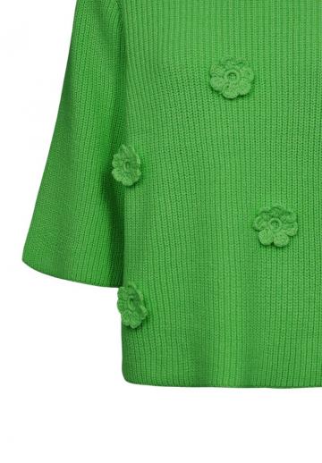 Пуловер с рукавом три четверти