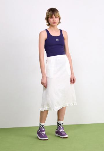 Юбка с накладными карманами