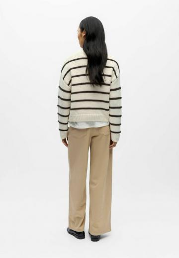 Пуловер в полоску
