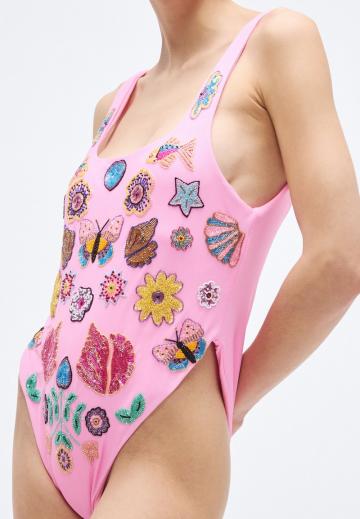 Слитный купальник