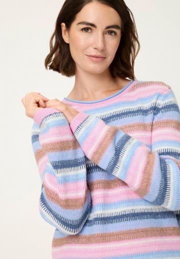 Пуловер в полоску