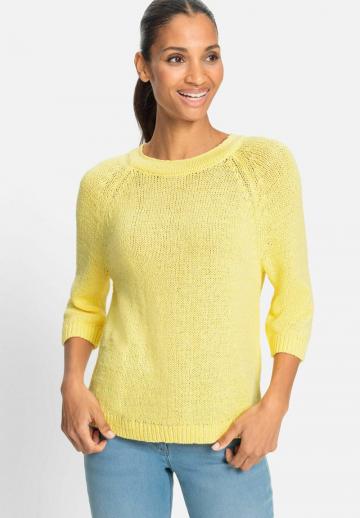 Пуловер с рукавом три четверти