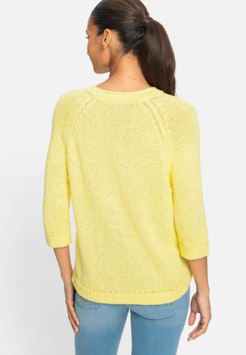 Пуловер с рукавом три четверти