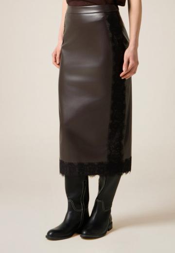Кожаная юбка