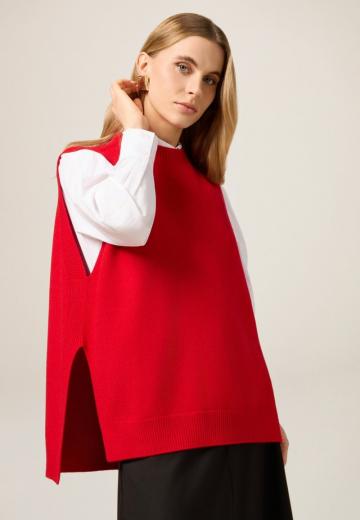 Пуловер без рукавов