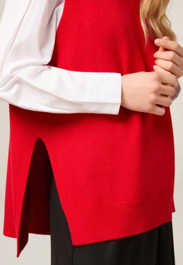 Пуловер без рукавов