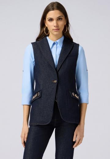 Джинсовая жилетка