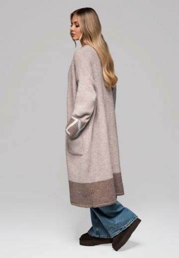 Жаккардовая вязаная кофта