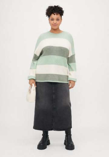 Пуловер в полоску