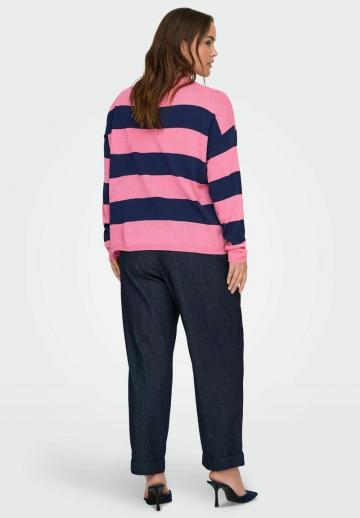 Пуловер в полоску