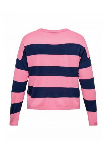 Пуловер в полоску
