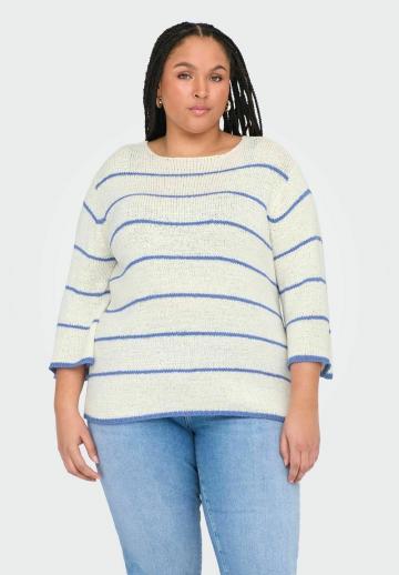 Пуловер в полоску