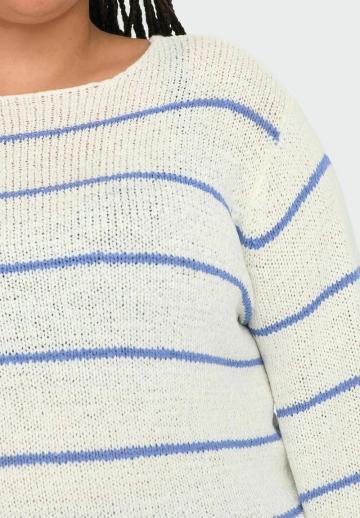 Пуловер в полоску