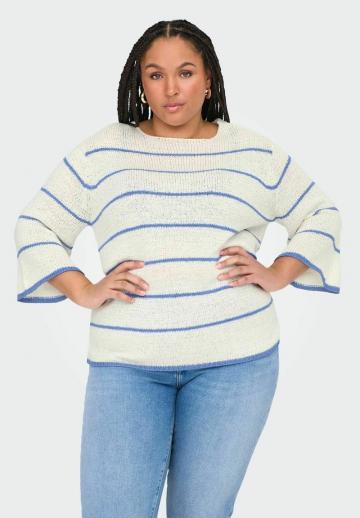 Пуловер в полоску
