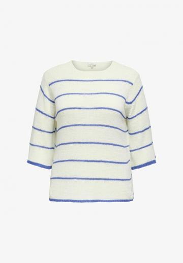 Пуловер в полоску