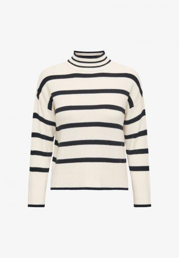Пуловер в полоску