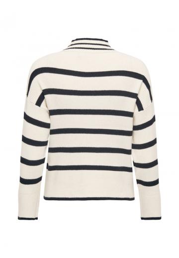 Пуловер в полоску