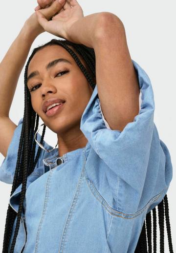 Джинсовое платье