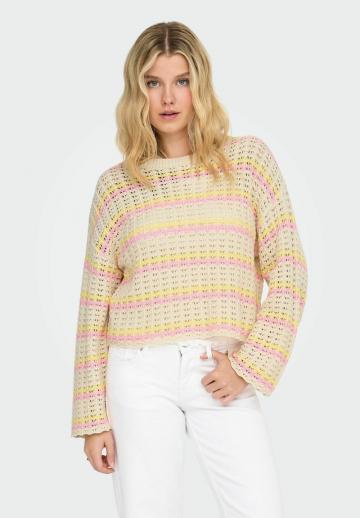 Пуловер в полоску