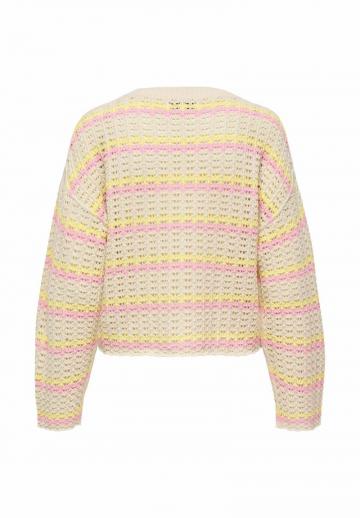 Пуловер в полоску