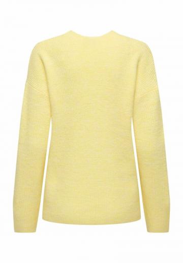 Пуловер с вырезом V