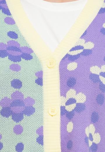 Жаккардовая вязаная кофта