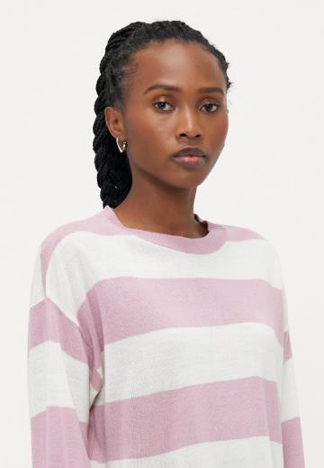 Пуловер в полоску