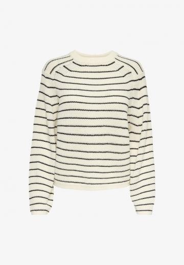 Пуловер в полоску