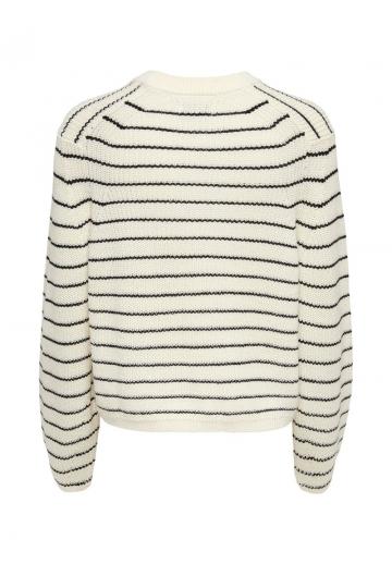 Пуловер в полоску