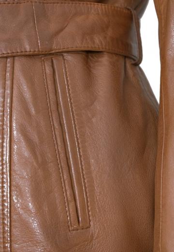 Кожаное пальто