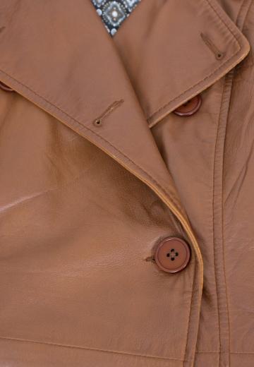 Кожаное пальто