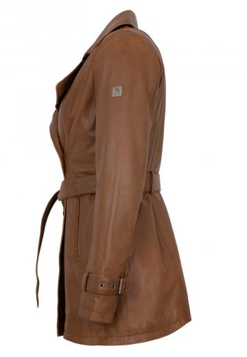 Кожаное пальто