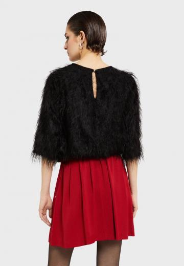 Пуловер с рукавом три четверти