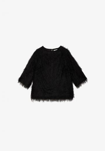 Пуловер с рукавом три четверти