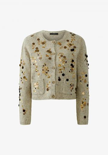 Жаккардовая вязаная кофта