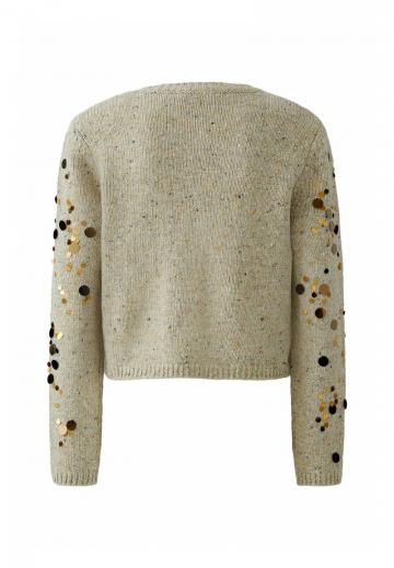 Жаккардовая вязаная кофта