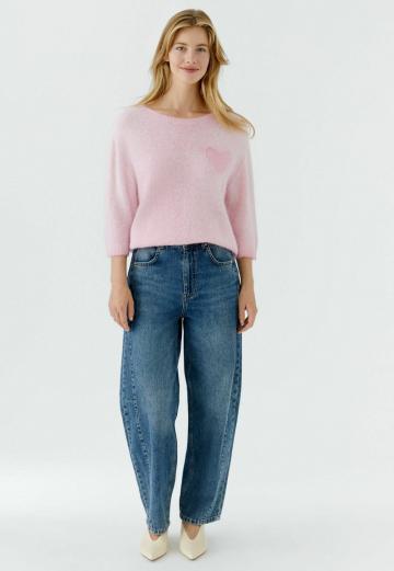 Пуловер с рукавом три четверти