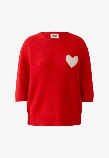 Пуловер с рукавом три четверти