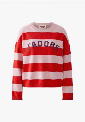 Пуловер в полоску