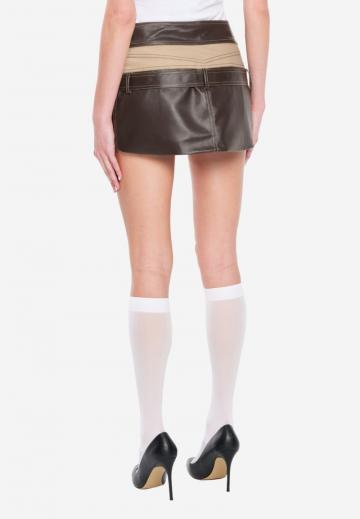 Кожаная юбка